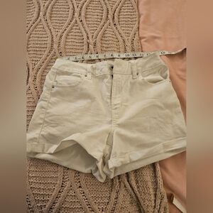 Wax Jean White High-Waisted Jean Shorts
